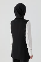 Beli Saran Yelek - Siyah TUGBA
