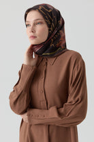 Yarım Pat Detaylı Tunik - Taba TUGBA