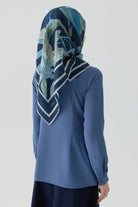 Basic Gizli Patlı Gömlek - İndigo TUGBA