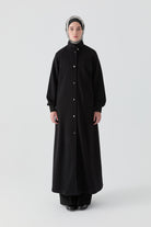 Etek Ucu Lastikli Ferace - Siyah TUGBA