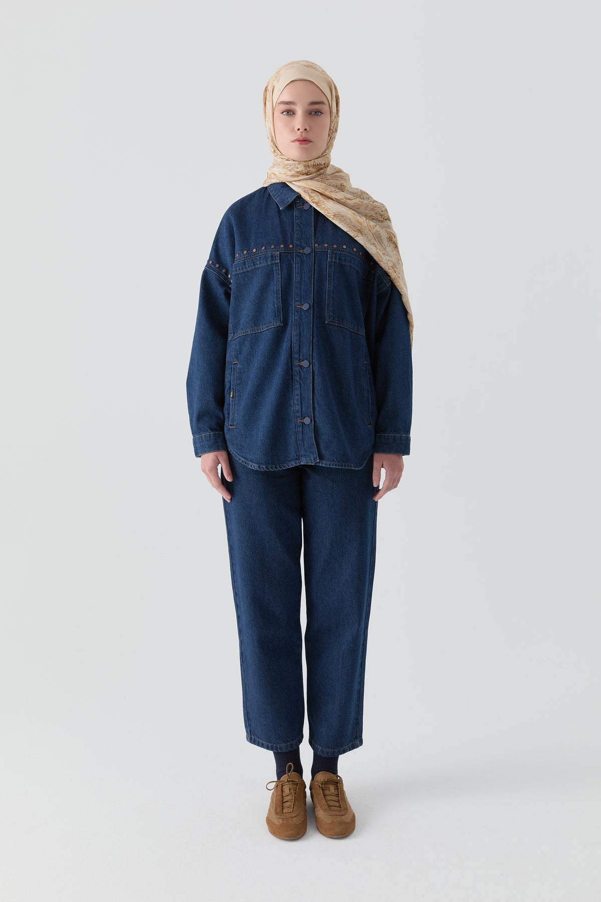 Denim Pantolon - Lacivert TUGBA