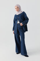 Bol Paça Pantolon - Lacivert TUGBA