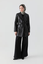 Bol Paça Pantolon - Siyah TUGBA