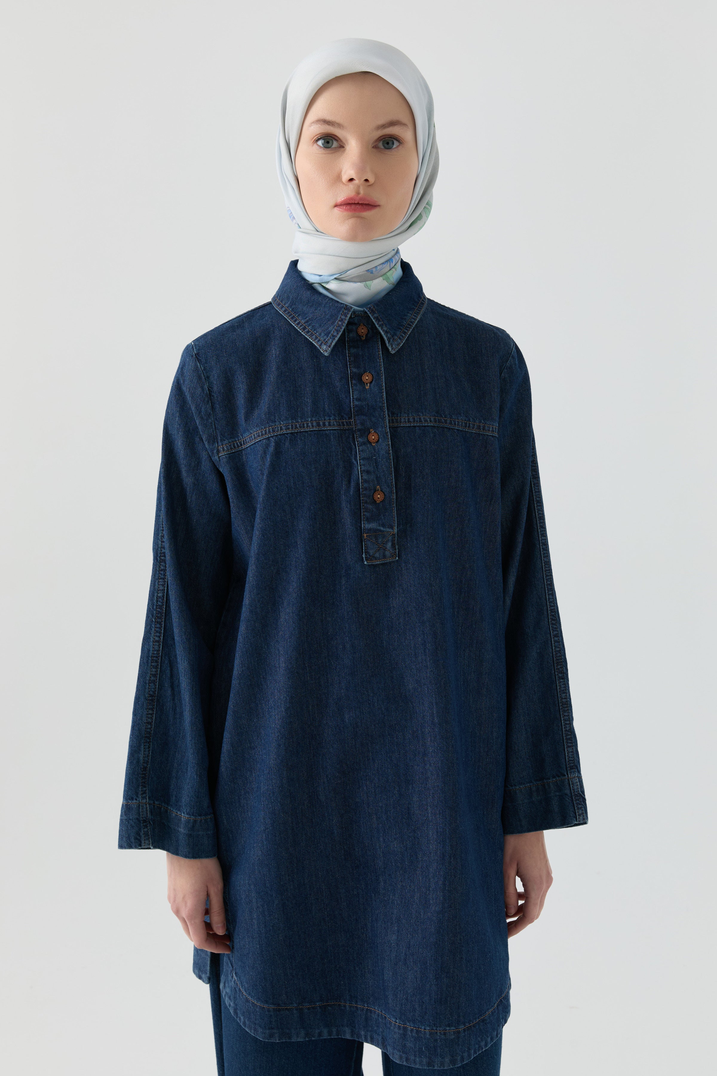 Denim Tunik - Lacivert TUGBA