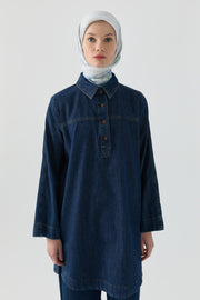 Denim Tunik - Lacivert TUGBA