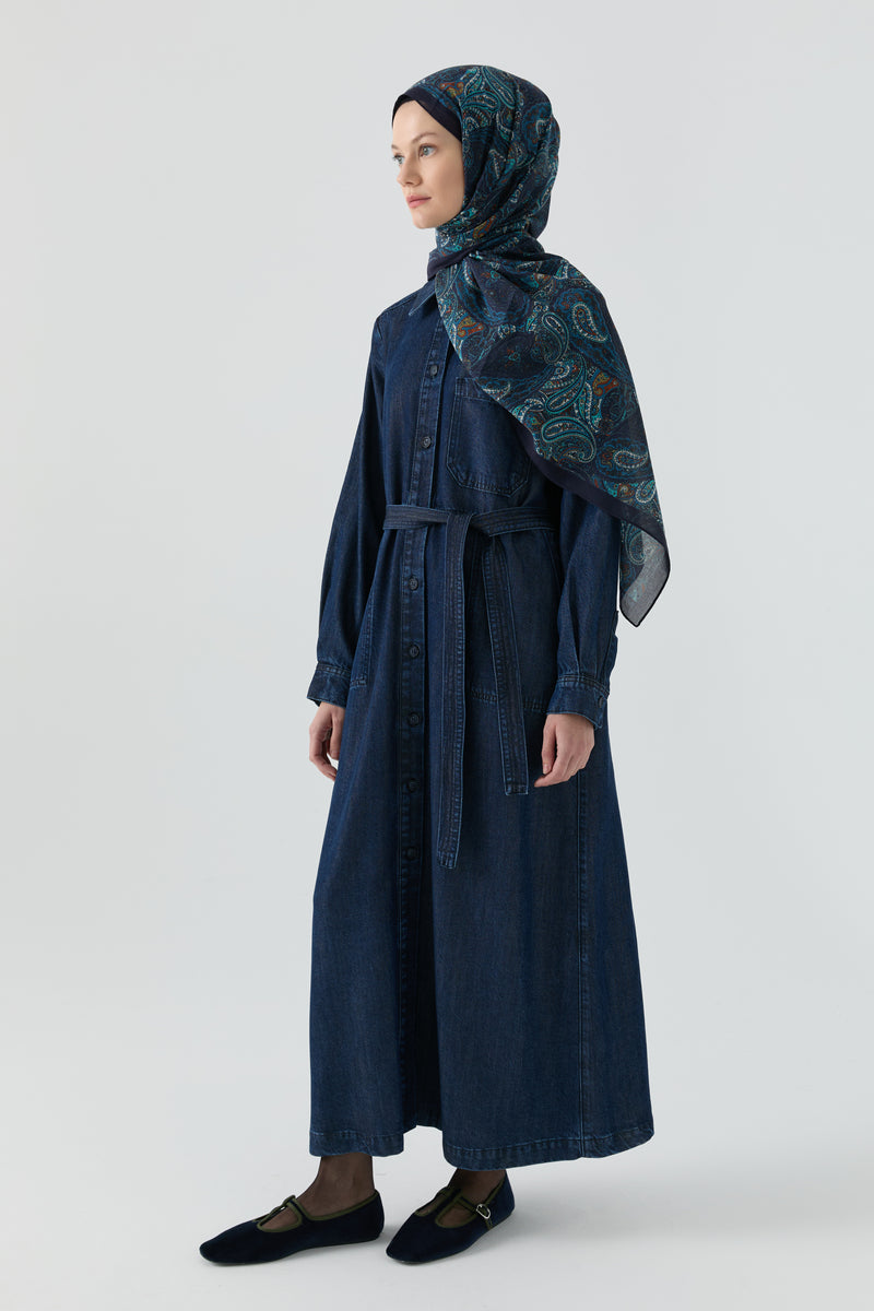 Denim Ferace - İndigo TUGBA