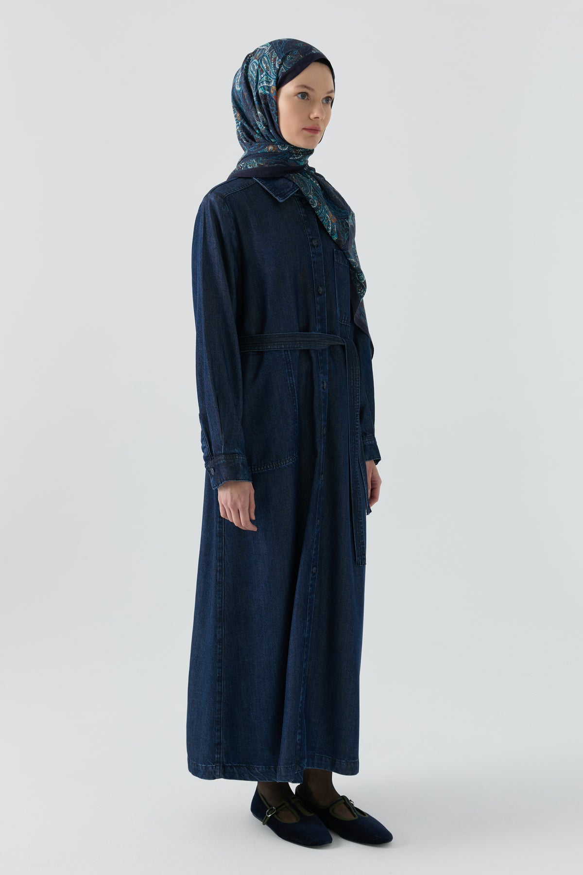 Denim Ferace - İndigo TUGBA