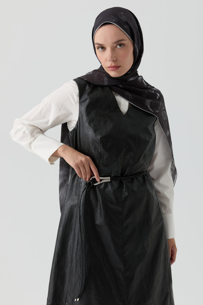 Deri Jile - Siyah TUGBA
