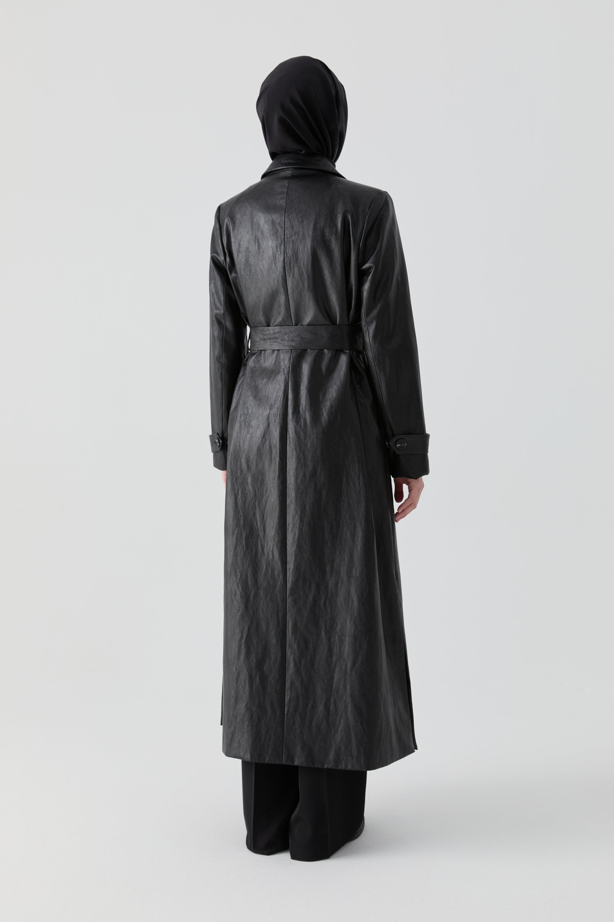 Leather Trench Coat – TUĞBA