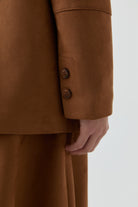 Süet Ceket - Camel TUGBA