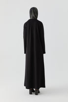 Desenli Elbise - Siyah TUGBA