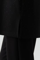 Işıltılı Taş Detaylı Tunik Takım - Siyah TUGBA