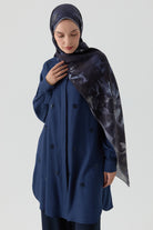 Nakış Detaylı Tunik - İndigo TUGBA