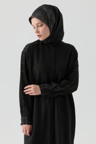 Kare Desen Kombinli Tunik - Siyah TUGBA