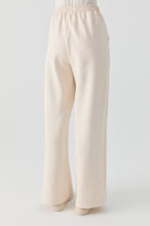 Nervür Detaylı Örme Pantolon - Ekru TUGBA