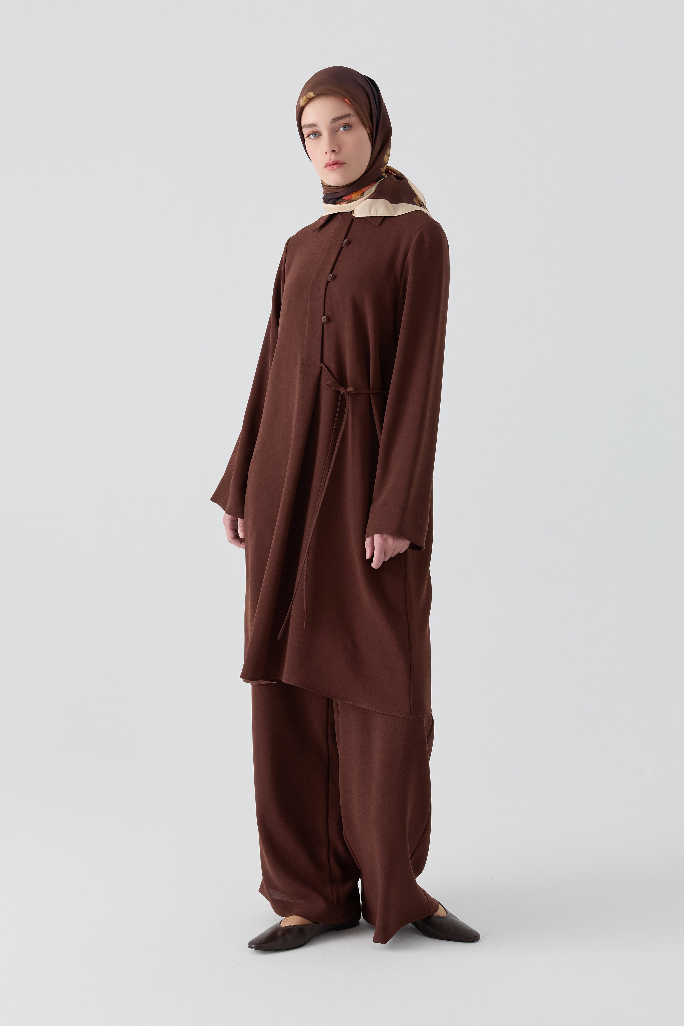 Lace Detailed Tunic Trouser Set – TUĞBA