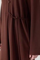 Bağcık Detaylı Tunik Pantolon Takım - Toprak TUGBA