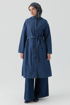 Belden Bağlamalı Giy-Çık - İndigo TUGBA