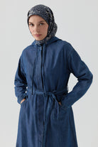 Belden Bağlamalı Giy-Çık - İndigo TUGBA