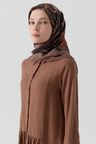 Lalin Natural Eşarp - Kahve TUGBA