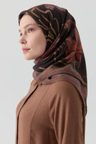 Lalin Natural Eşarp - Kahve TUĞBA