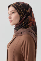 Lalin Natural Eşarp - Kahve TUGBA