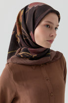 Lalin Natural Eşarp - Kahve TUGBA