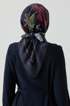 Lalin Natural Eşarp - Lacivert TUGBA