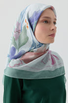 Lalin Natural Eşarp - Su Yeşili TUGBA