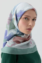 Lalin Natural Eşarp - Su Yeşili TUGBA