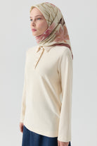 Lalin Natural Eşarp - Gül Kurusu TUGBA