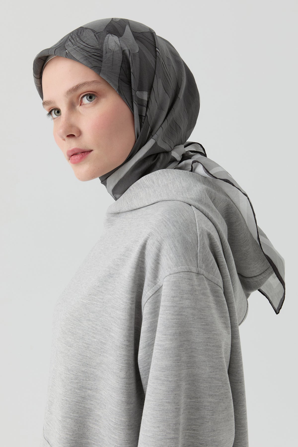 Peyda Natural Eşarp - Gri