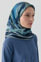 Peyda Natural Eşarp - Lacivert TUGBA