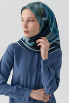 Peyda Natural Eşarp - Lacivert TUGBA
