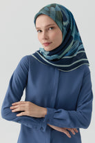 Peyda Natural Eşarp - Lacivert TUGBA