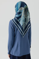 Peyda Natural Eşarp - Lacivert TUGBA