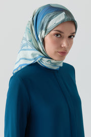 Peyda Natural Eşarp - Açık Mavi TUGBA