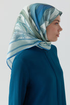 Peyda Natural Eşarp - Açık Mavi TUGBA