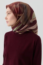 Peyda Natural Eşarp - Bordo TUGBA