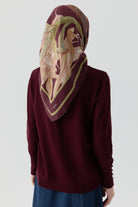 Peyda Natural Eşarp - Bordo TUGBA