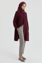 Bel Lastikli Havuç Pantolon - Gri TUGBA