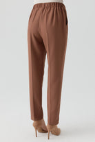 Bel Lastikli Havuç Pantolon - Fındık TUGBA