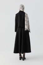 Kapitone Ceket Etek Takım - Siyah TUGBA