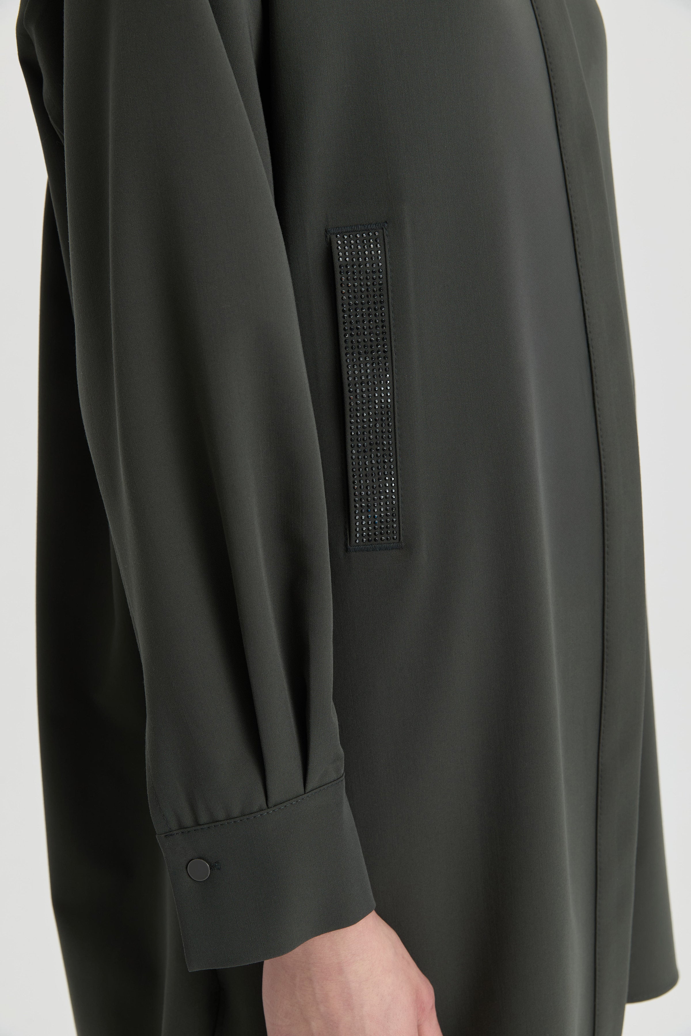 Taş İşleme Detaylı Tunik - Petrol TUGBA