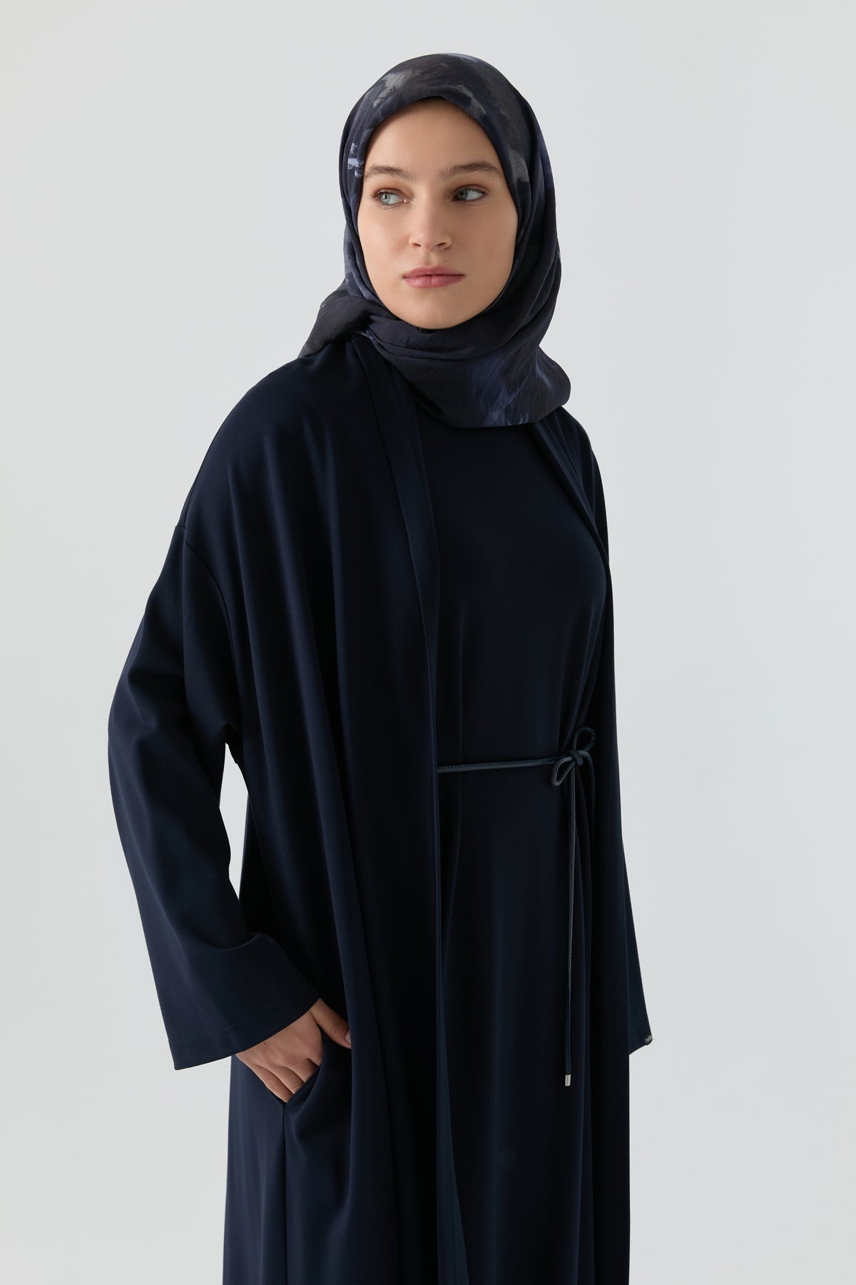 Elbiseli İkili Takım - Lacivert TUGBA