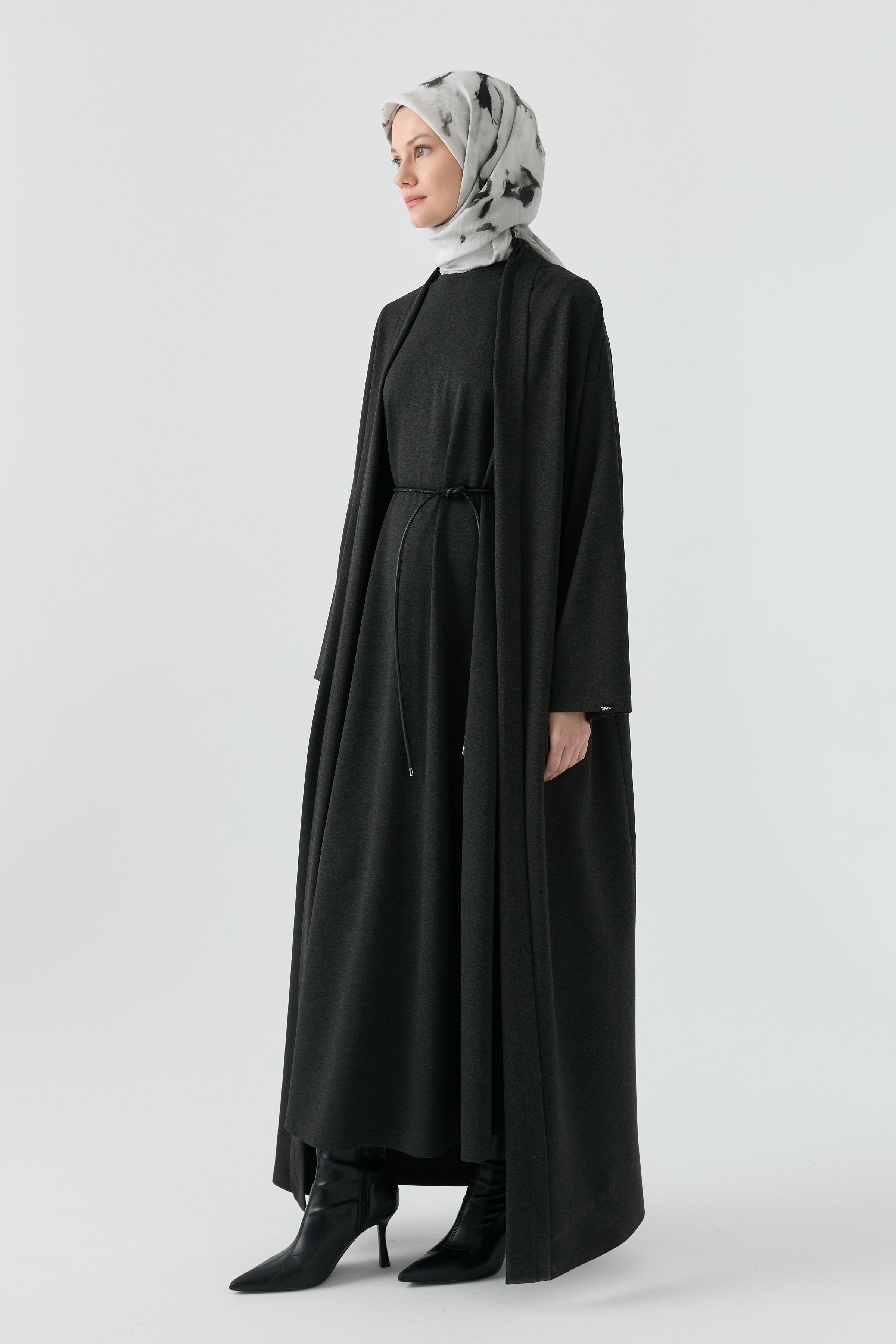 Elbiseli İkili Takım - Antrasit TUGBA