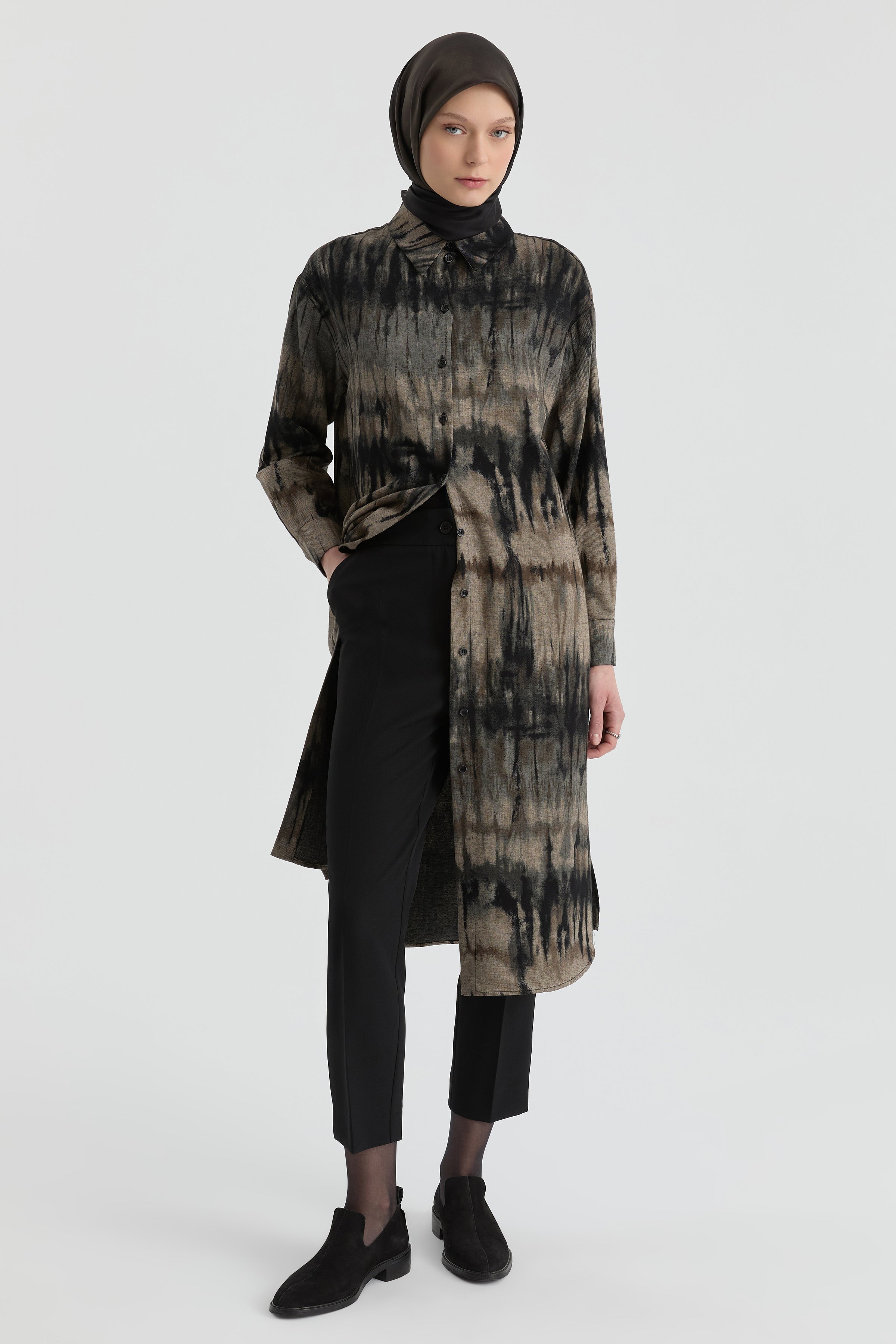 Yüksek Bel Basic Pantolon - Siyah TUGBA