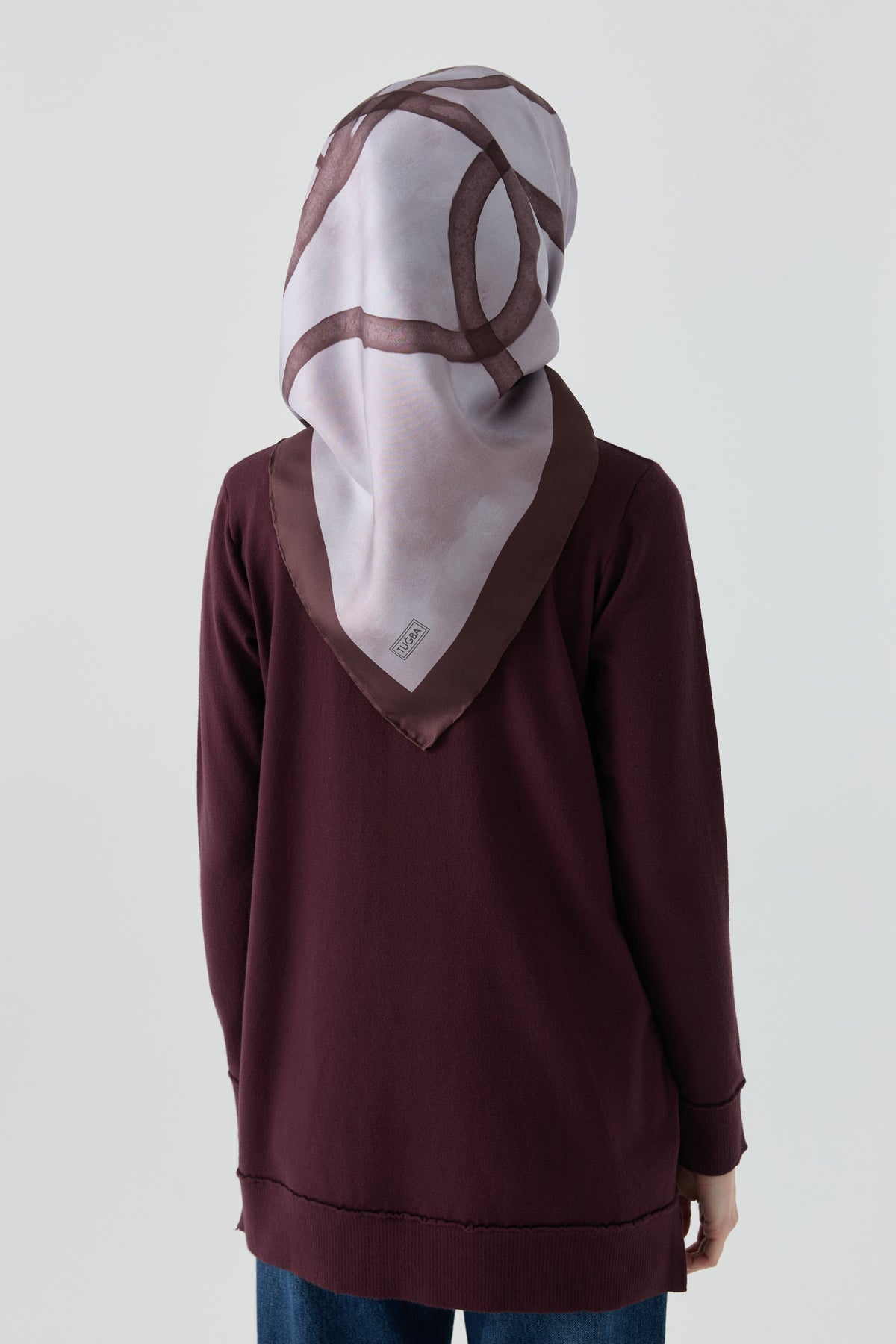 Kol Detaylı Tunik - Bordo TUGBA