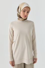 Kol Detaylı Tunik - Taş TUGBA
