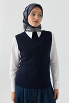 Triko Süveter - Lacivert TUGBA